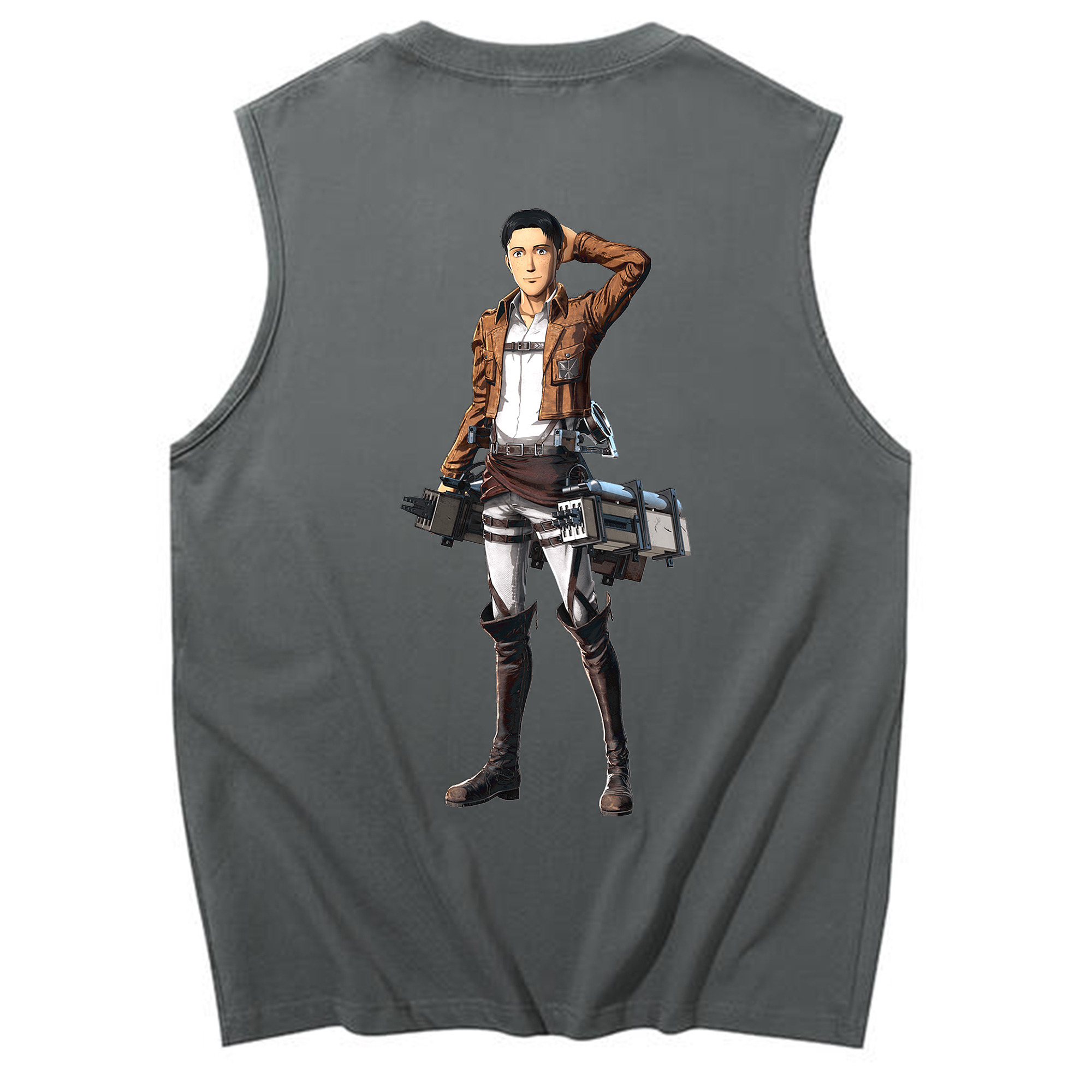 （画像用） 進撃の巨人 Attack on Titan コットン100％タンクトップ（背面プリント）